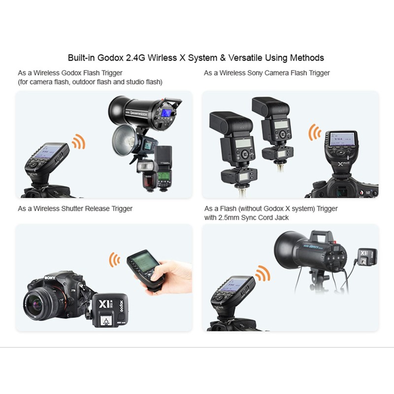 Godox Xpro-S Transmitter TTL 2.4G Wireless Flash Trigger High Speed