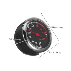 BUGUUYO 2pcs Vehicle Thermometer Accurate Car Interior Temperature Gauge with Display Compact Design for Reliable Monitoring Lightweight and Easy to Install