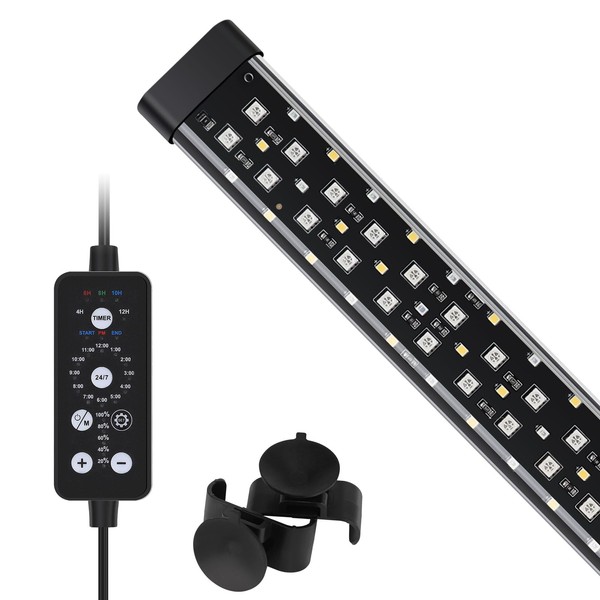 hygger Submersible Aquarium LED Light,Full Spectrum 24/7 Mode Fish Tank