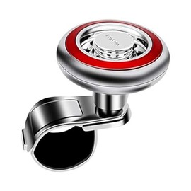 Riloer Non Slip 360 Degree Booster Knob Suicide Knob for Car Spinner Suicide Knob (Red) Steering Wheel Booster Knob Booster Ball