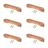 sourcing map 6Pcs Wood Drawer Pulls Handles, 96mm/3.8" Hole Spacing