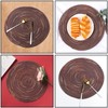 Fachoige 12 Inch Round Placemats for Dining Table Set of