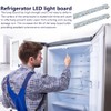 SUNJCO 2pcs WR55X26671 Replacement Refrigerators LED Light Board Compatible for