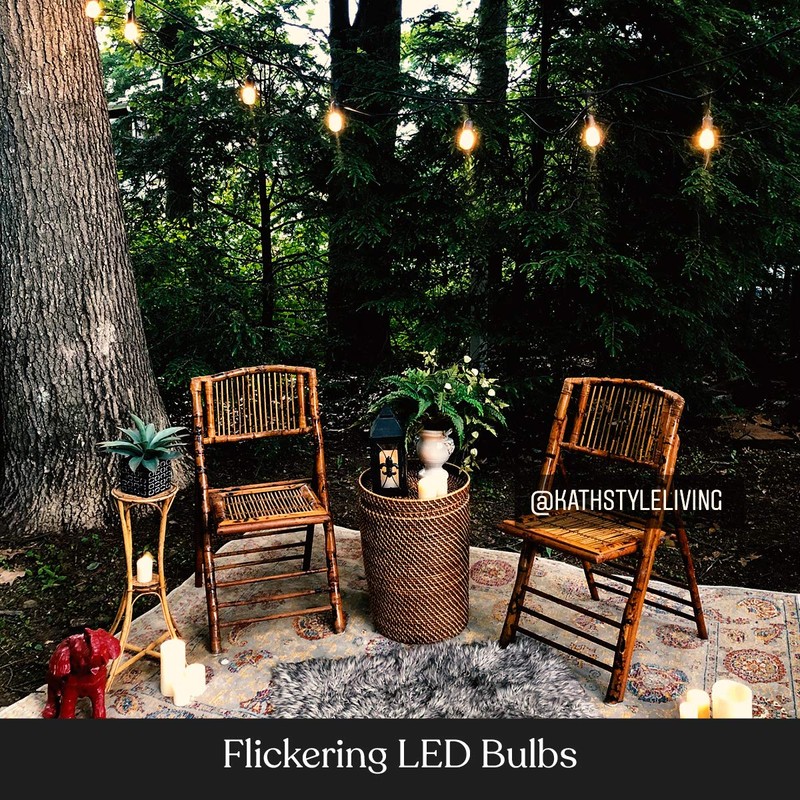 Brightech Ambience Pro with Flaming, Flickering LED Bulbs - Solar