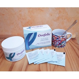 Ovofolic PCOS Supplement for Women - Boost Fertility, Hormonal Balance, and PCOS Support - Myo-Inositol, D-Chiro Inositol, Active Folate - High Potency PCOS Supplements (90 Servings, 30 Sachets + 129g Jar)