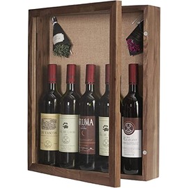 BECTSBEFF Extra Large Shadow Box 16x20, Deep Shadow Box Frame with Hinged Door, Big Shadow Box Display Box for Weddings Bouquet Flowers Baseball Jersey- Walnut