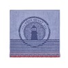 Coucke French Cotton Square Terry Towel, Lighthouse 20 by 20