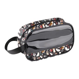 MBMSO Vet Tech Gifts Veterinary Nurse Makeup Bag Funny Veterinarian Gift DVM LVT Grad Gift Vet Med Staff Assistant Technician, Vet Tech Clear Bag, Cosmetic Bag