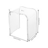 YUYFCC Clear Acrylic Bathroom Stool Modern Acrylic Shower Bench Freestanding