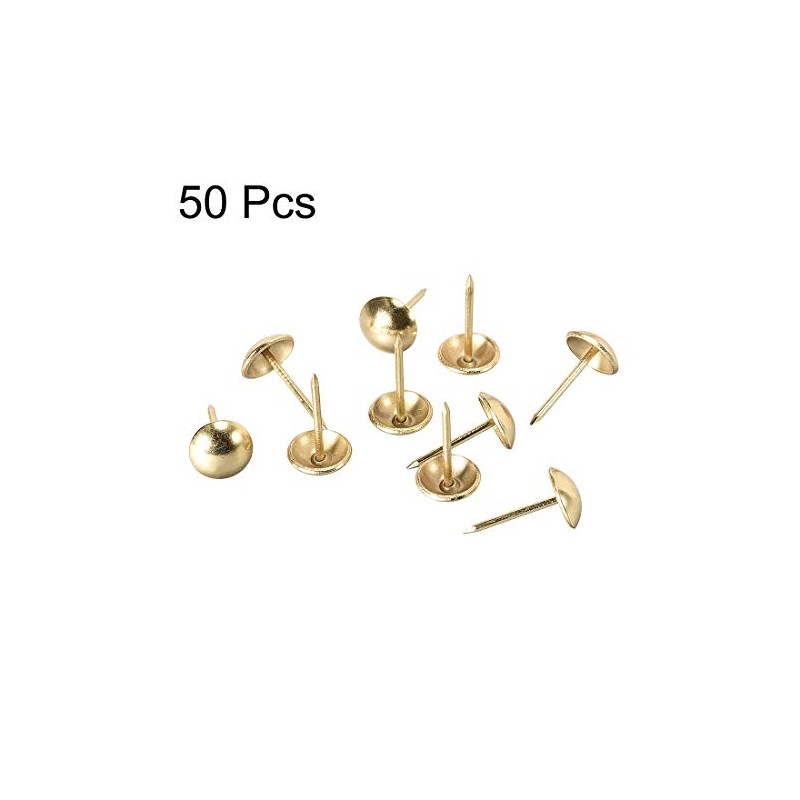 sourcing map Upholstery Nails Tacks 11mm Dia 20mm Height Round