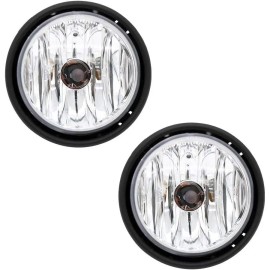 Replacement Fog Lights Bulbs for Freightliner Columbia 2000-2015 Fit Passenger Driver Side Front Fog Light Truck Light SystemMain Material: ABS, Main Color: Black