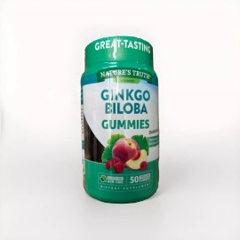 Nature's Truth Ginkgo Biloba Gummies | Vegan, Non-GMO & 50 Count  Exp 05/2025