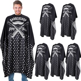 Hair Cutting Kit - Black Hair Cutting Barber Cape Professional Nylon Waterproof Chemical Salon Color Cape for hair stylist, 62" x 54"