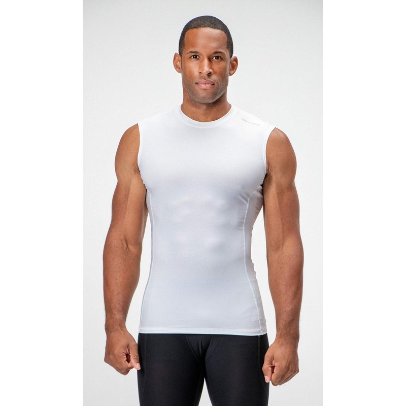 DEVOPS 2~3 Pack Men's Athletic Compression Shirts Sleeveless