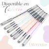 Pluma Inductora Punta Doble Microblading Manual Para Cejas Color Al