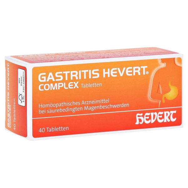 Gastritis Hevert complex tablets, pack of 40 tablets