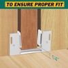 Lashow 8Pcs Pocket Door Guide Bottom, Hidden Bottom Sliding Door