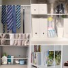 2 Pack Curtain Rod Adjustable 28-43 Inches，5/8" Diameter， White，Small Short