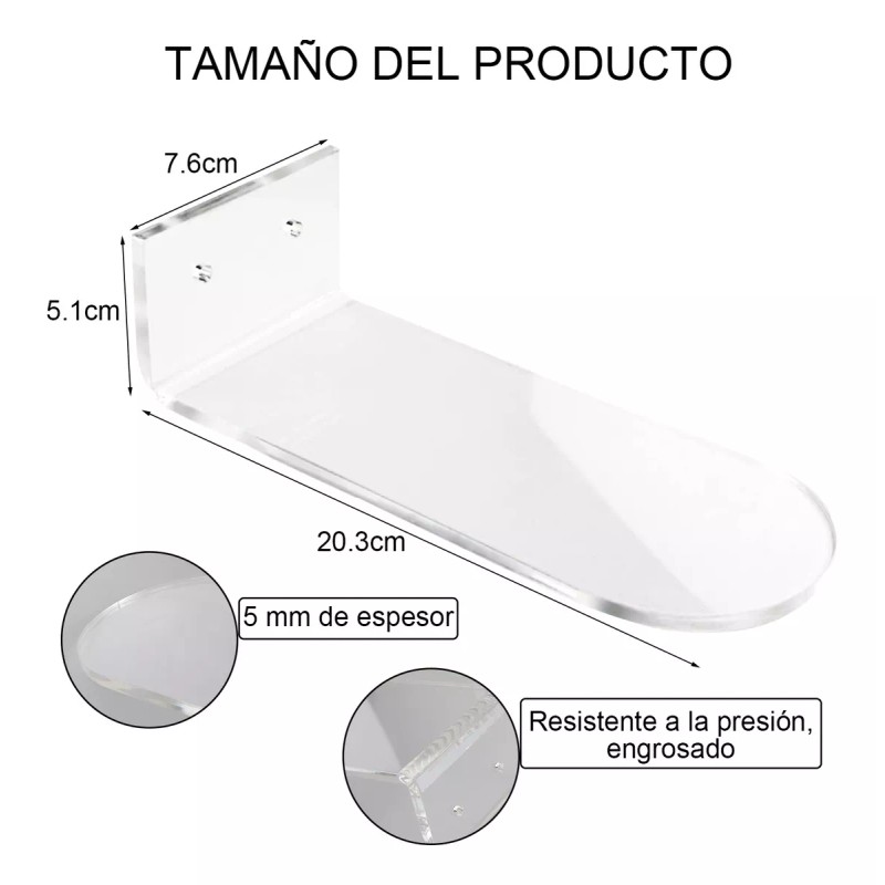 Estantes De Zapatos Flotantes De Acrílico, Estante De Pared