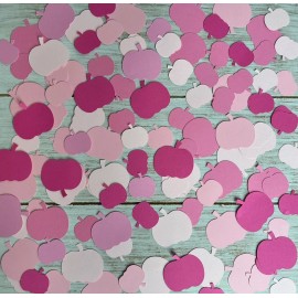 Handmade Pumpkin confetti Shades of pink pumpkins fall thanksgiving decorations 200 pcs