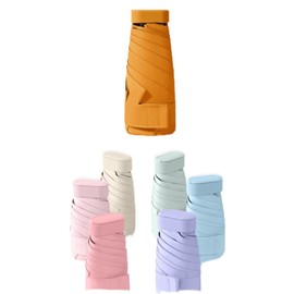 Mini Travel Sun Umbrella for Purse,Small Compact UV Umbrella Protection Sun,Lightweight Portable Parasol Umbrella Windproof for Women Men Kids