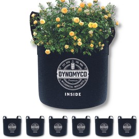 5-Gallon Plant Grow Bags Bundle of 6 – Plant Fabric Pots with Improved Drainage, Aeration Fabric Pots with Handles, Heavy Duty 300G Thickened Non-Woven Grow Bags – Easy Handling and Successful Yield