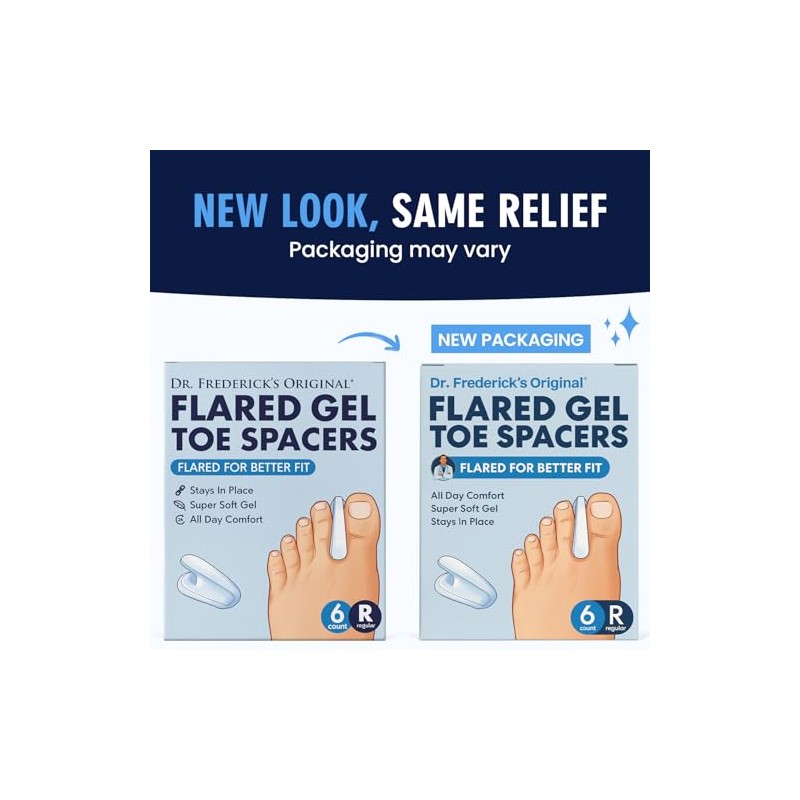 Dr. Frederick's Original Flared Gel Toe Spacers (Regular)