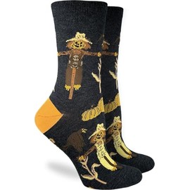 Good Luck Sock Women's Scarecrows Socks, Adult, Shoe Size 5-9