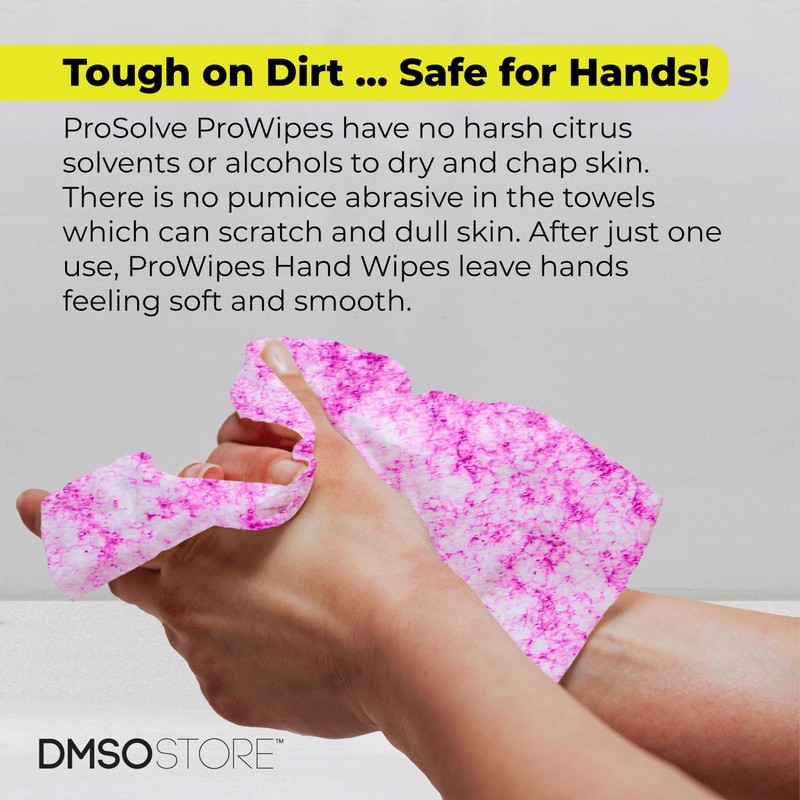 Prosolve Industrial waterless hand Wipes Single Canister (60 count)