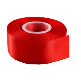 Red Satin Ribbon 1" Inch 25mm Wide 25Yard Birthday Party/Craft/Wedding Favors Bow Scrapbooking Decor GCS London - Buy 2 & GET 1 Free