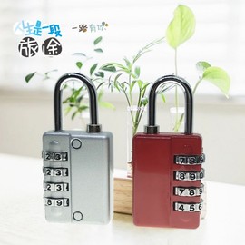 Long Shackle Padlock for Lockers, Cabinets, Luggage, Warehouses & Escape Rooms Lock5554 4 Round+Blue 10ea