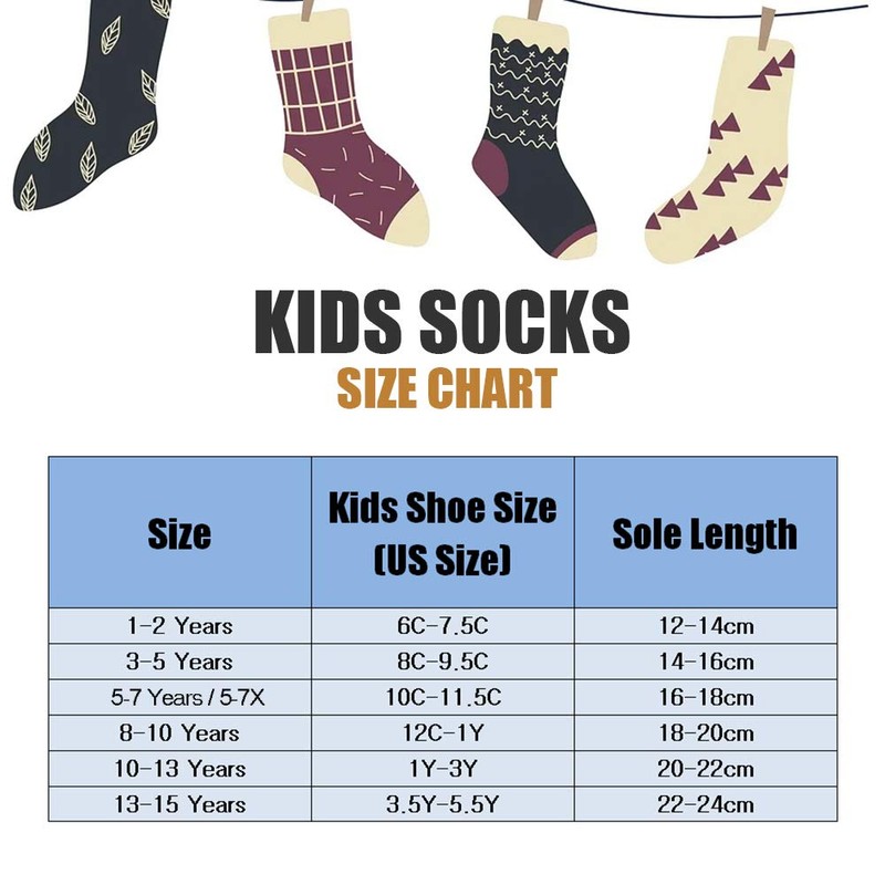 HowJoJo Little Boys Wool Socks Kids Crew Seamless Winter Warm