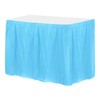 sourcing map 1 Pack Light Blue Plastic Table Skirts, 29
