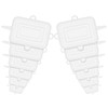 12 Pcs Rectangular Silicone Food Covers, 6 Sizes Reusable Leftover