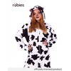 Rubie's Rubies Kuh-Kostüm für Erwachsene, Unisex, Einheitsgröße, weißer Jumpsuit mit