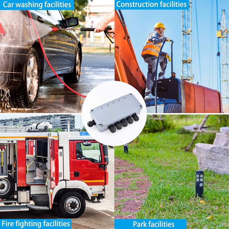 Outdoor Remote Switch,NineLeaf Garden & Pond Switch Box IP66 Waterproof,