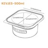 KEVJES Stackable Silicone Artisan Pizza Dough Proofing Proving Containers with