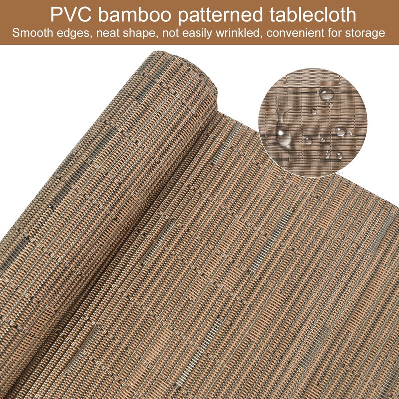 Homirty Modern Table Runner Roll, PVC Dining Table Runner, Washable