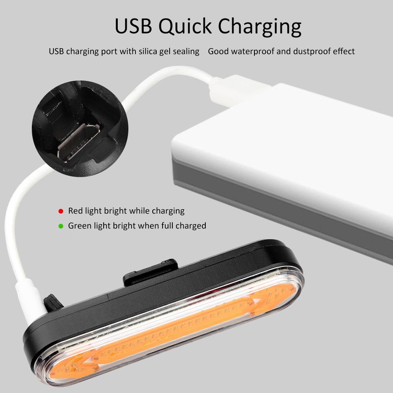 BK600 Mountain Bike USB Charging LED Wireless Remote Safe Warning