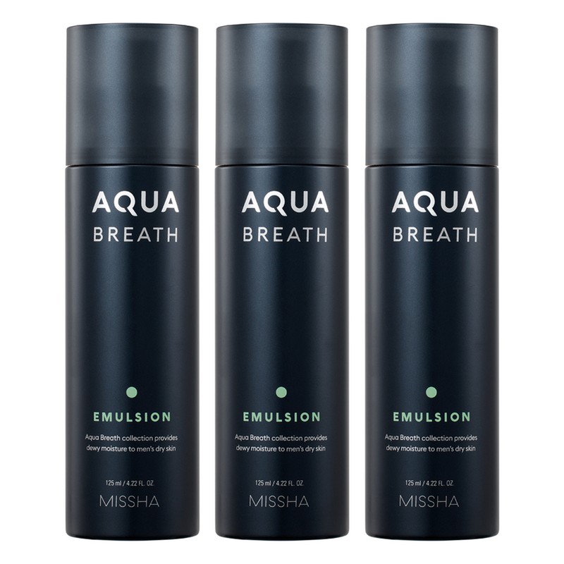 Partner_Reference Missha For Men Aqua Breath Emulsion Lotion 3pcs 125ml