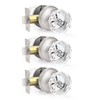 Orger 3-Piece Glass Door Knobs Set, Crystal Passage Hallway and