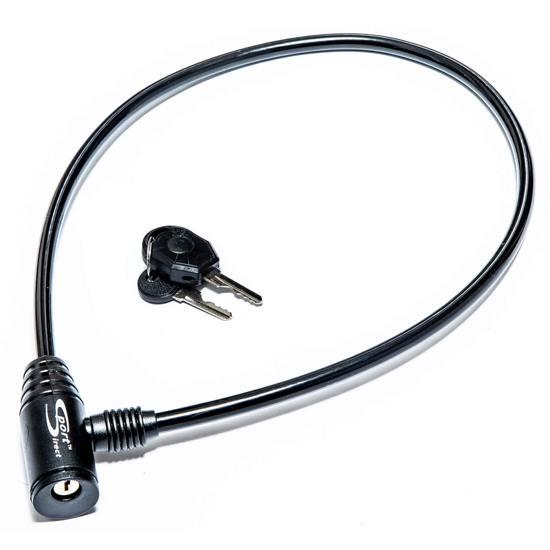 Sport DirectTM Bicycle LED Cable Lock 6mm x 76cm
