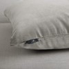Phantoscope Decorative Soft Velvet Series Mist Grey Throw Pillow Case