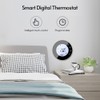 Programmable Smart Digital Thermostat Room Temperature Controller with Round Backlight