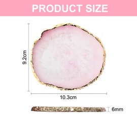 3 Stück Resin Nageldesign-Palette mit Farbmischung & Goldrand – Gel-Farbdisplay für Make-up-Präsentation (Nagelkunst)