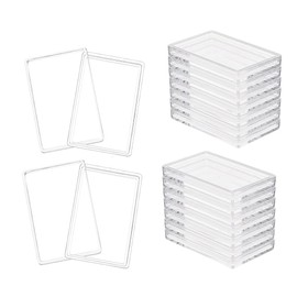 Naisfei 15 Pcs Silver Bar Case 30 * 50 mm Silver Bar Holder Clear Acrylic Storage Container Fit Silver Bar Box for 1 oz Silver Bar 1 Troy Ounce Bar