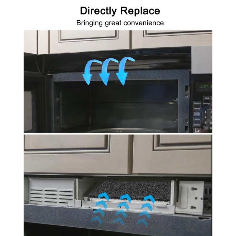 Microwave Oven Air Filter Charcoal Carbon Filter Pad Replace 5304512502