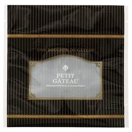 Petit Gateau Black Zip Stand Bags-3 (50 count)