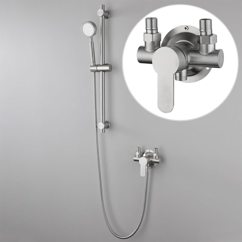 Laroal Modern Wall Mounted Shower Faucet Shower Taps Bar With