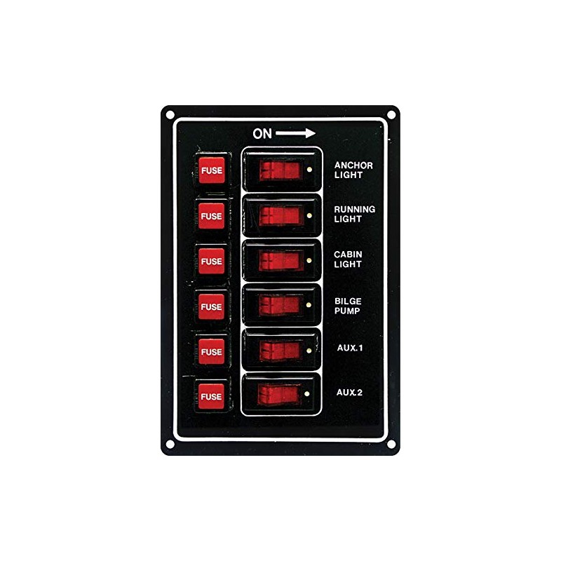 SeaSense Switch Panel 6 Gang